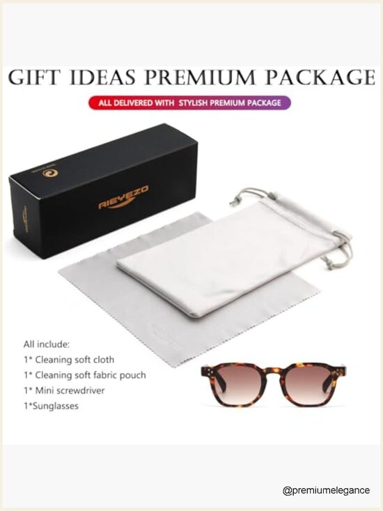 Square Retro Thick Frame Sunglasses Unisex UV400 Protection